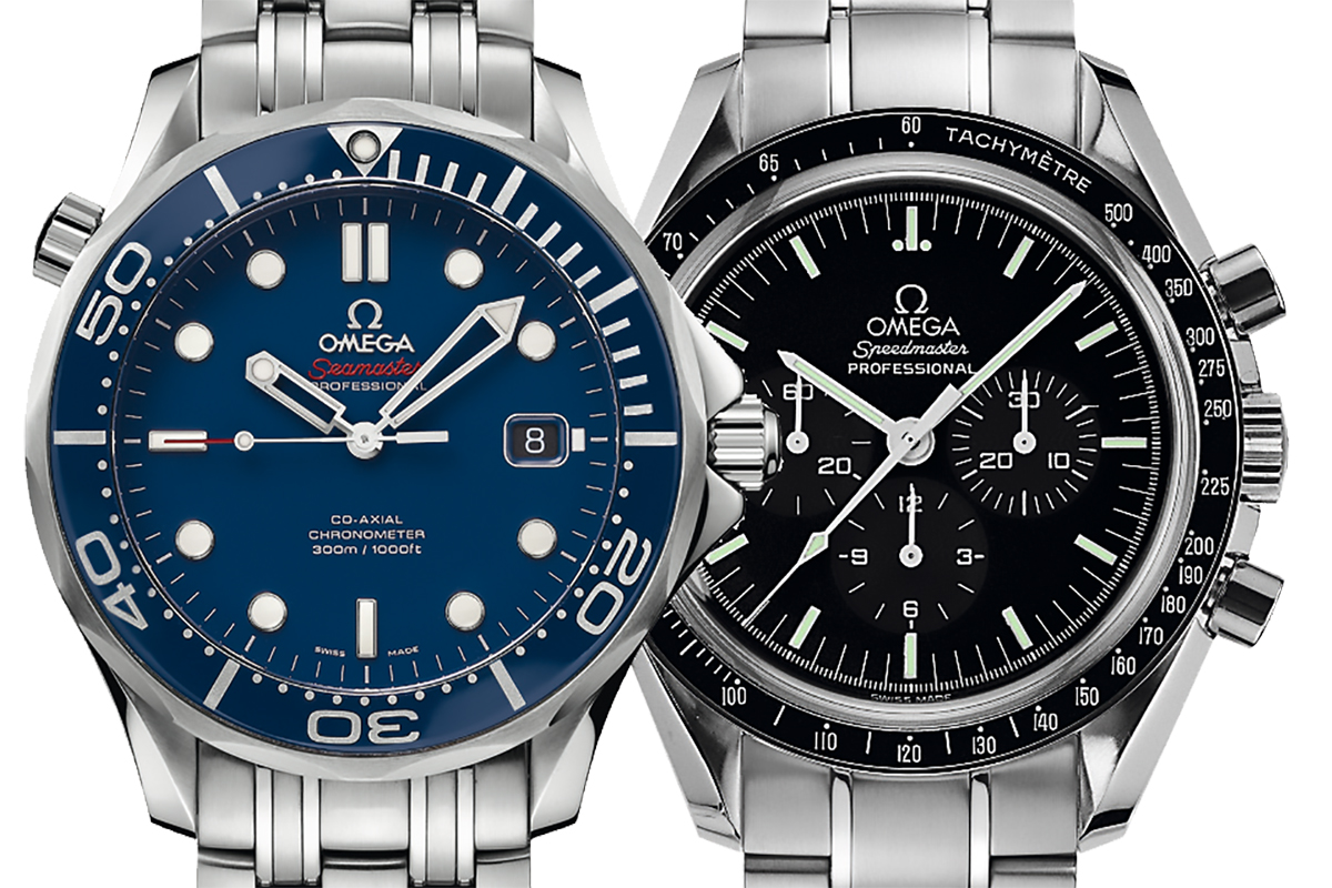 OMEGA シルバー アナログ時計動作確認不明 オメガ シーマスター クロノメーター 168.022 純正尾錠 新品純正
