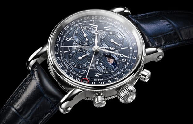 スイスの高級腕時計メーカーNIVRELビッグデイトクロノグラフ自動巻き良品