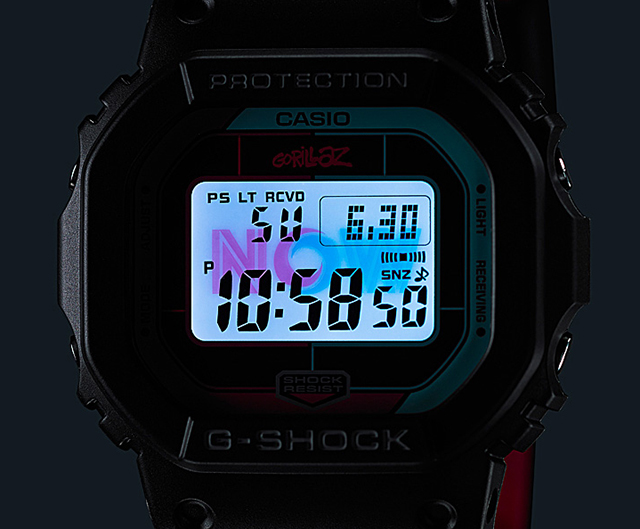 カーボン樹脂風防素材CASIO G-SHOCK × Gorillazコラボレーションモデル