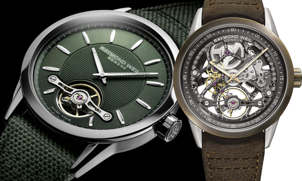 グリーン】か【スケルトン】か!? スイスの時計技術と流行デザインを