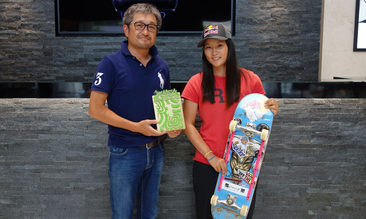五輪ゴールドメダリスト・四十住さくら選手（スケートボード 女子