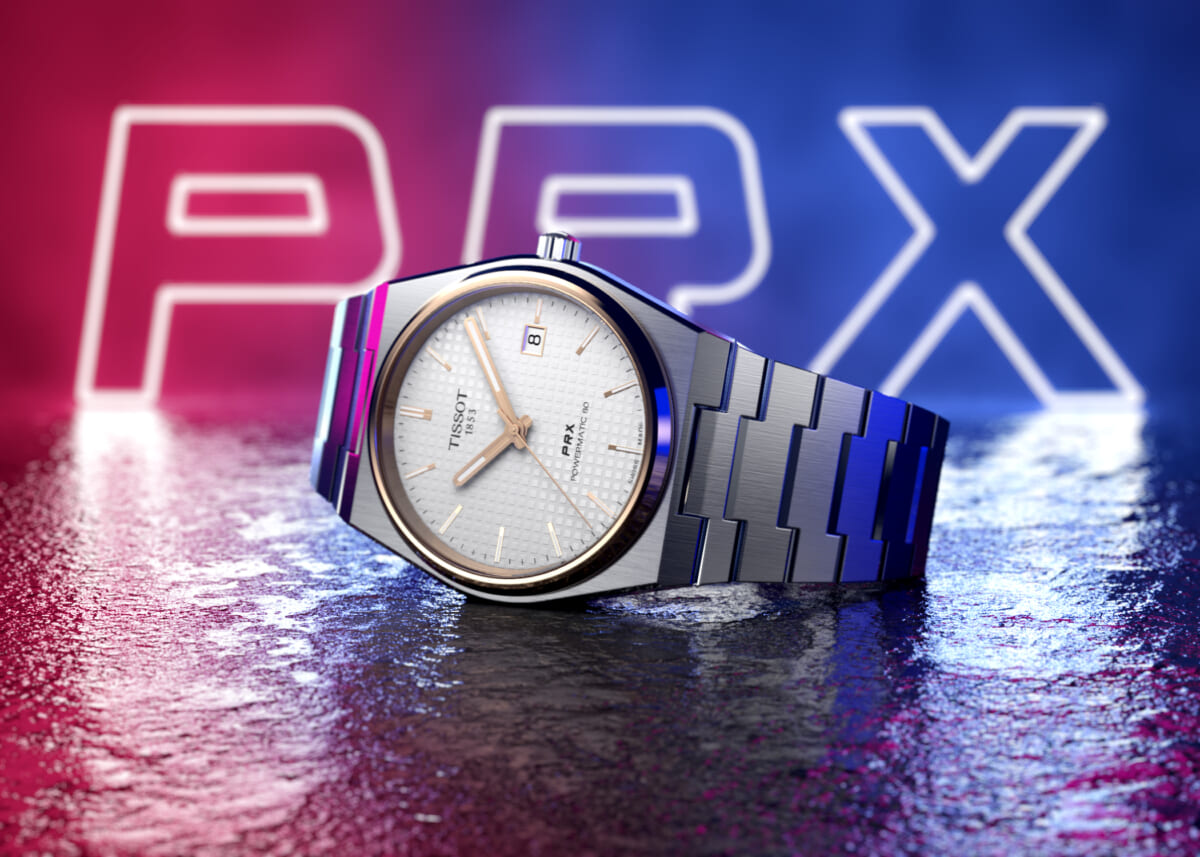 TISSOT PRX Automatic ブルー文字盤 腕時計 自動巻き - 時計