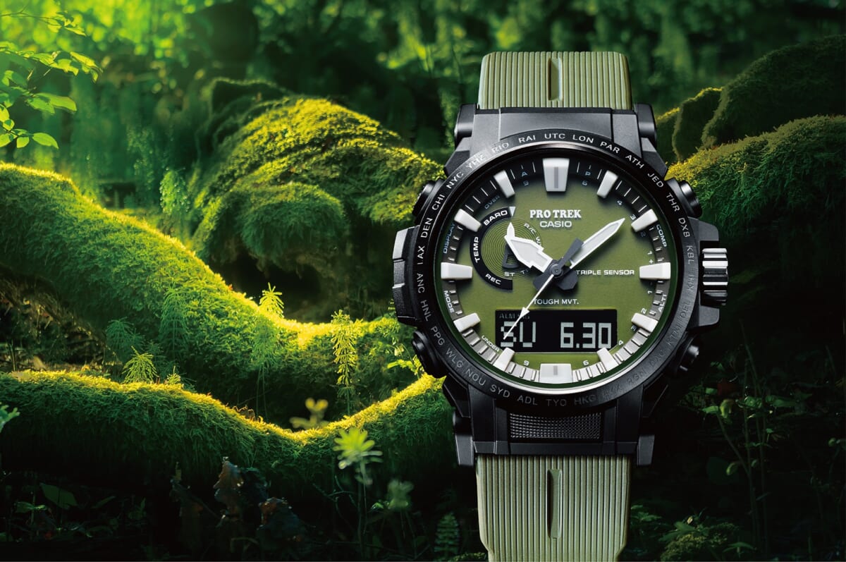 ベルクロの プロトレック CASIO G-SHOCK 腕時計 アウトドア 登山 防災