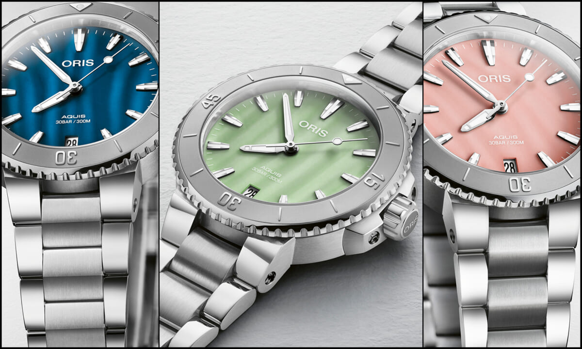 オスミス　マイルドウォッシュ　オリス オリス（ORIS）】のダイバーズウオッチ「アクイス」からブルー