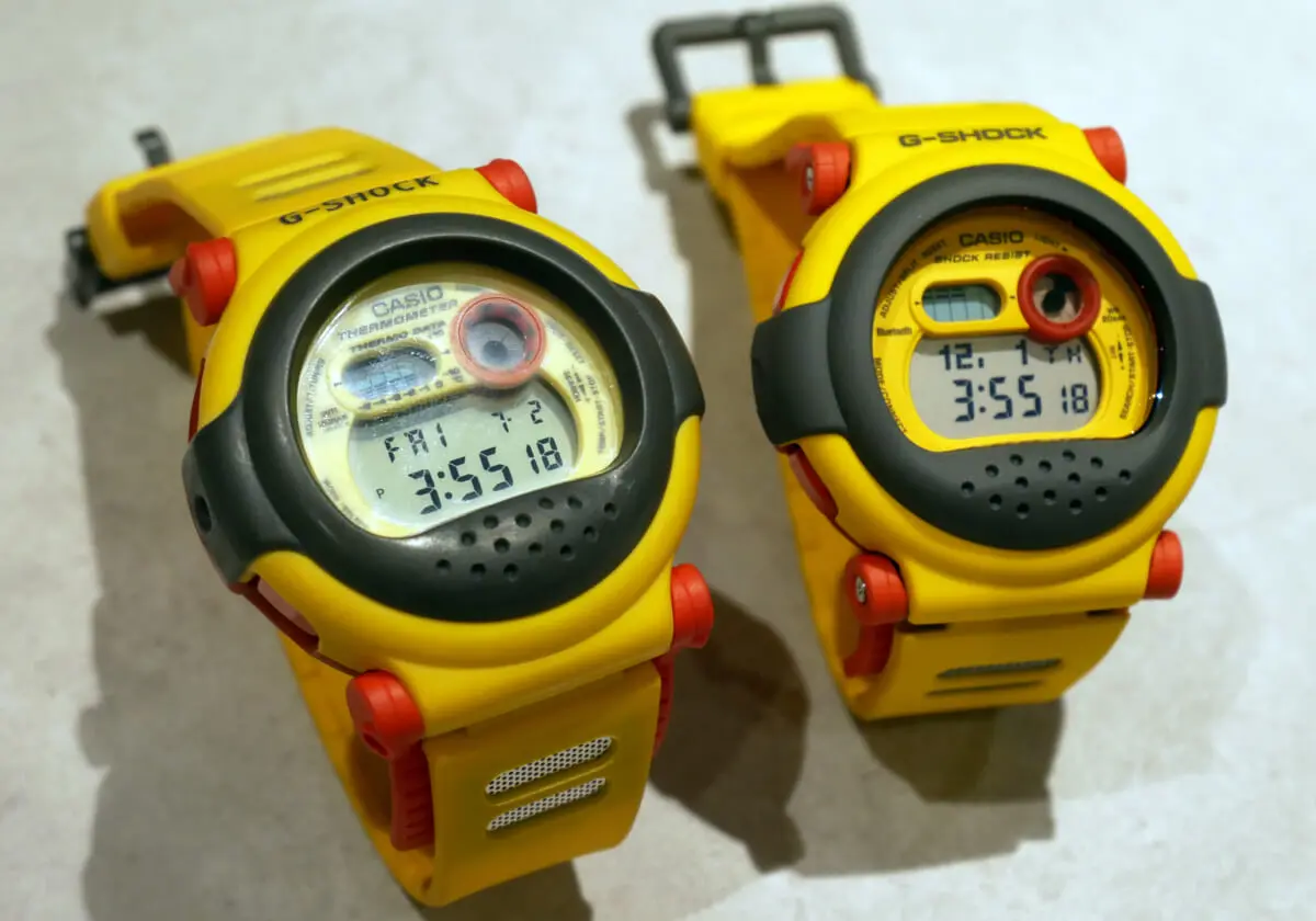 注目 新製品 G-SHOCK G-B001MVE-9JR 黄色ジェイソン 腕時計(デジタル ...