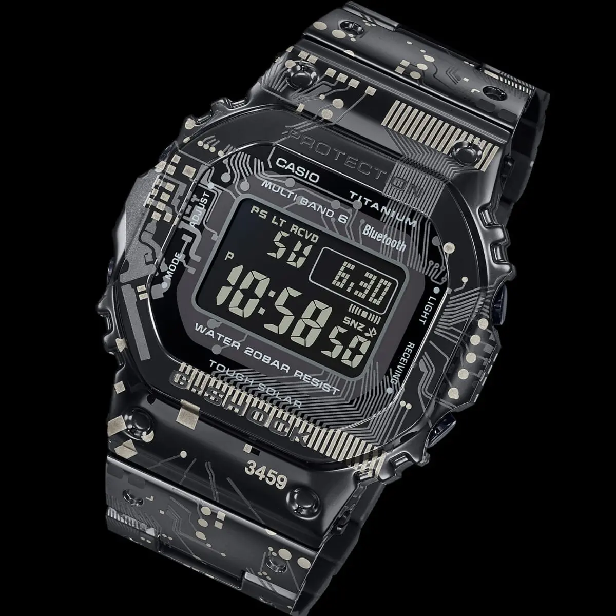 試着レビュー【G-SHOCK】基板パターンを外装に施したフルチタン