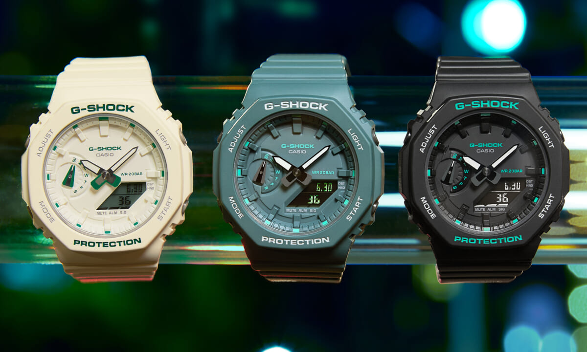 G-SHOCK】コンパクトな「GMA-S2100」にグリーンをアクセントに使った