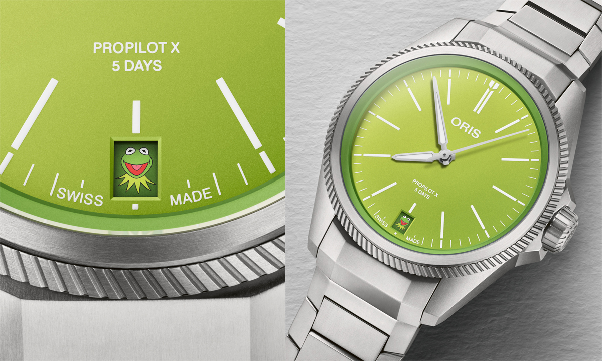 ディズニーマペッツ「カーミット」をモチーフとする「オリス プロ