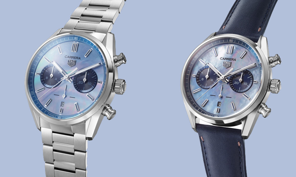 タグ・ホイヤー】カレラ60周年記念を祝うライトブルーのマザー オブ