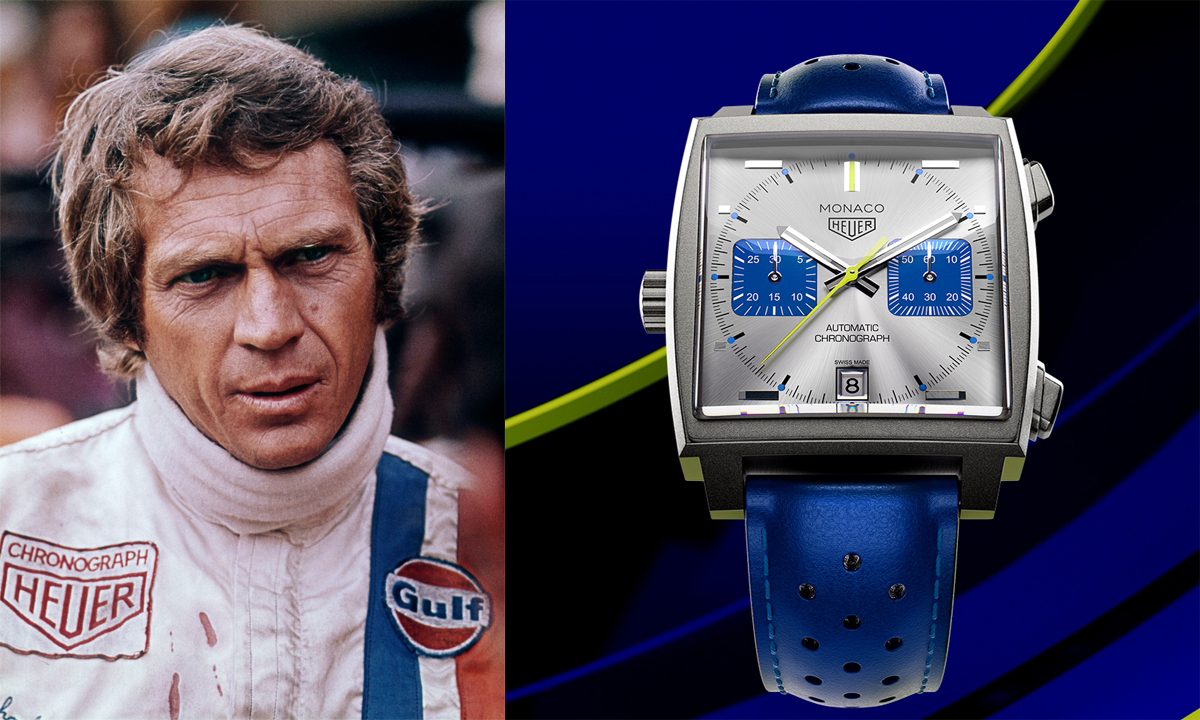 タグ・ホイヤー モナコ」よりフランス国旗のブルーをキーカラーに使っ