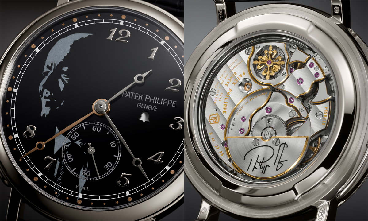 本機限定ムーブメントを搭載。現名誉会長フィリップ・スターン氏の85歳