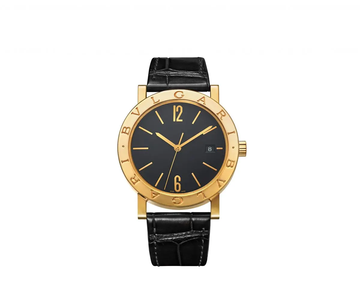 ひろひろ BVLGARI ゴールド ブラック ビッグ ロゴ チャーム フラッグシップ「ブルガリ・ブルガリ」に26mmと38mmの2サイズを
