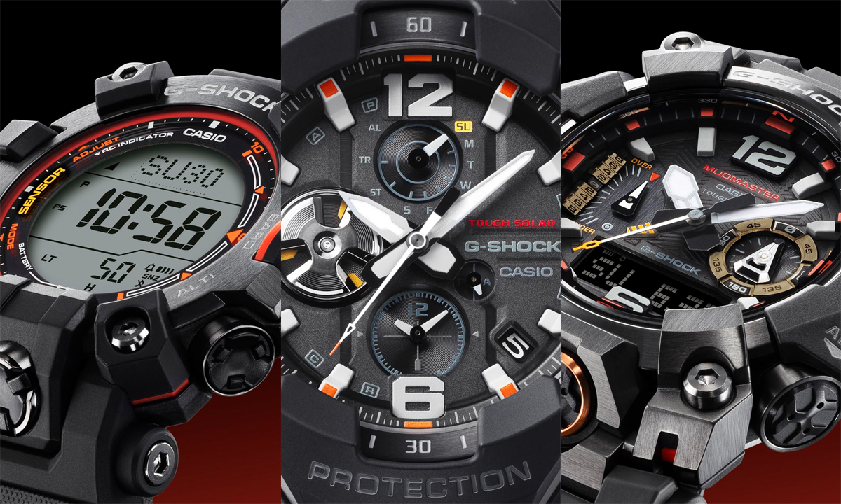 G-SHOCK】ブラックボディにオレンジが映えるMASTER OF Gの新作