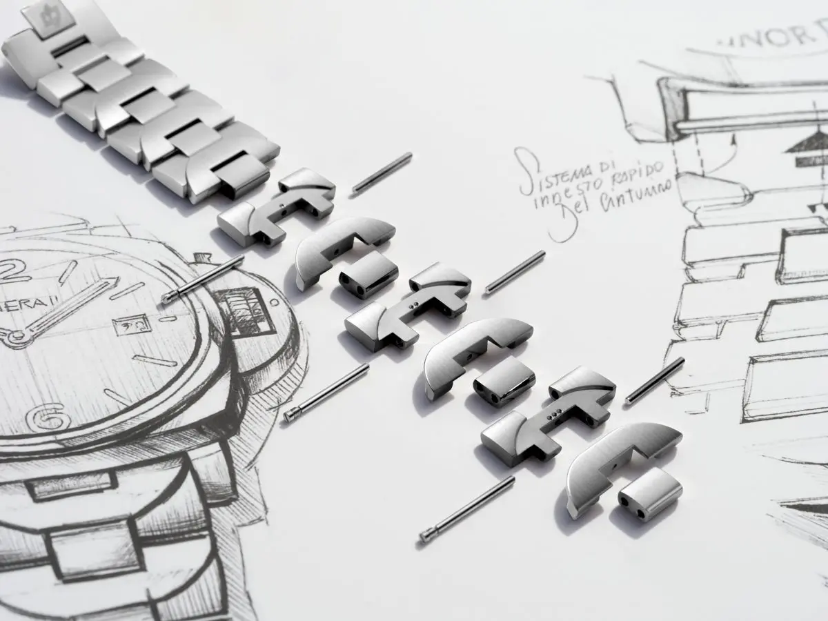 【パネライ】38mmのブレスレットが品格さえ感じる…。「PAM01508」-PANERAI -PAM01387_Strap_Explosion_Orizzontale_B.jpg