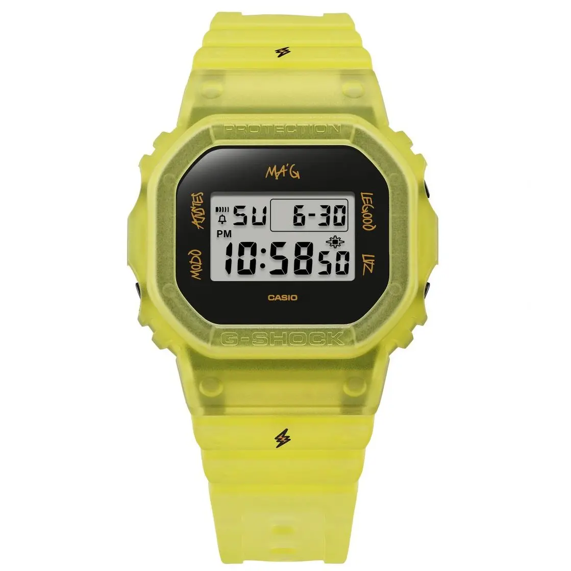 時計 G-SHOCK J Balvin DWE-5600JB-1A9JR G-SHOCK】イナズマ走る！世界的アーティスト「J Balvin（ジェイ
