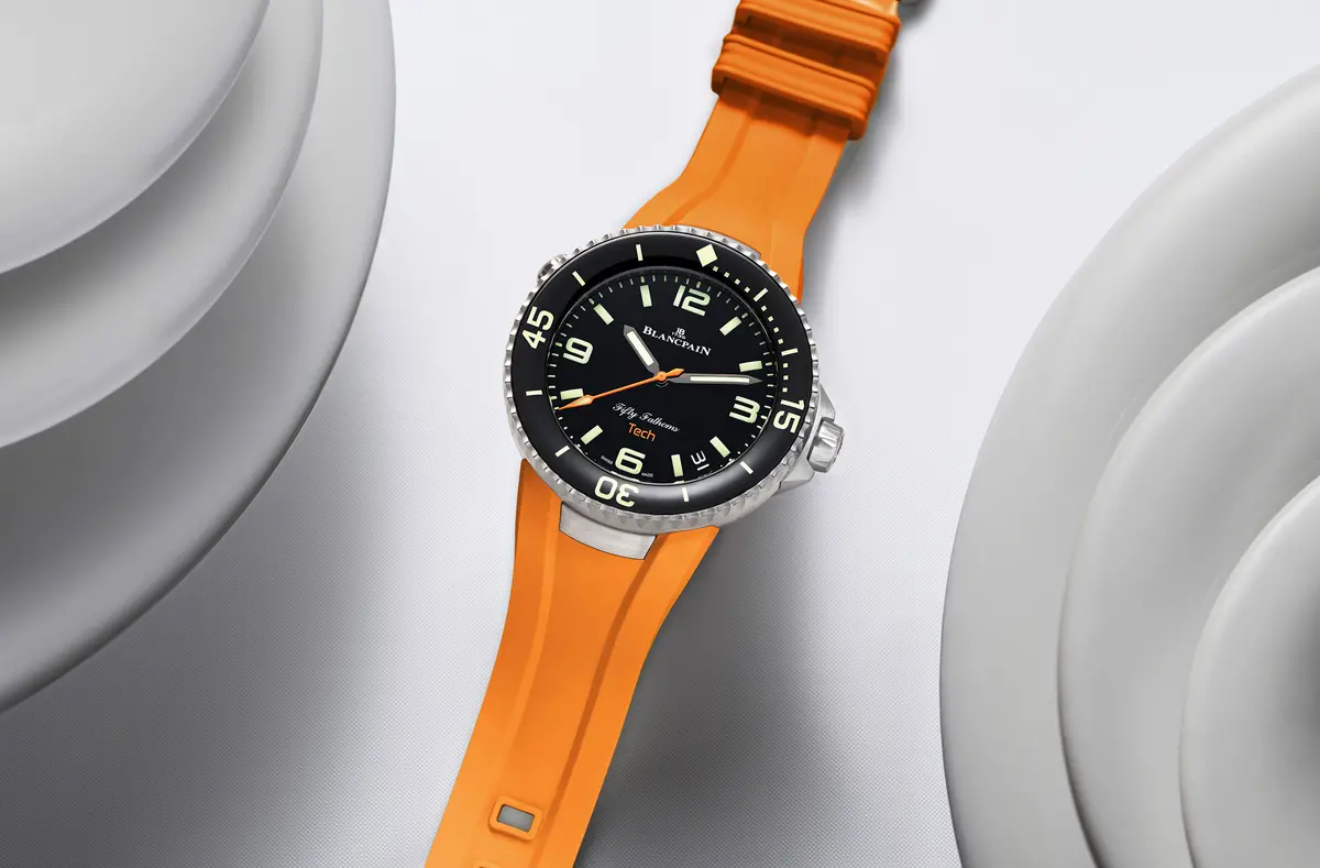 ブランパンのプロ仕様ダイバーズはラバーストラップ交換が数秒で完了