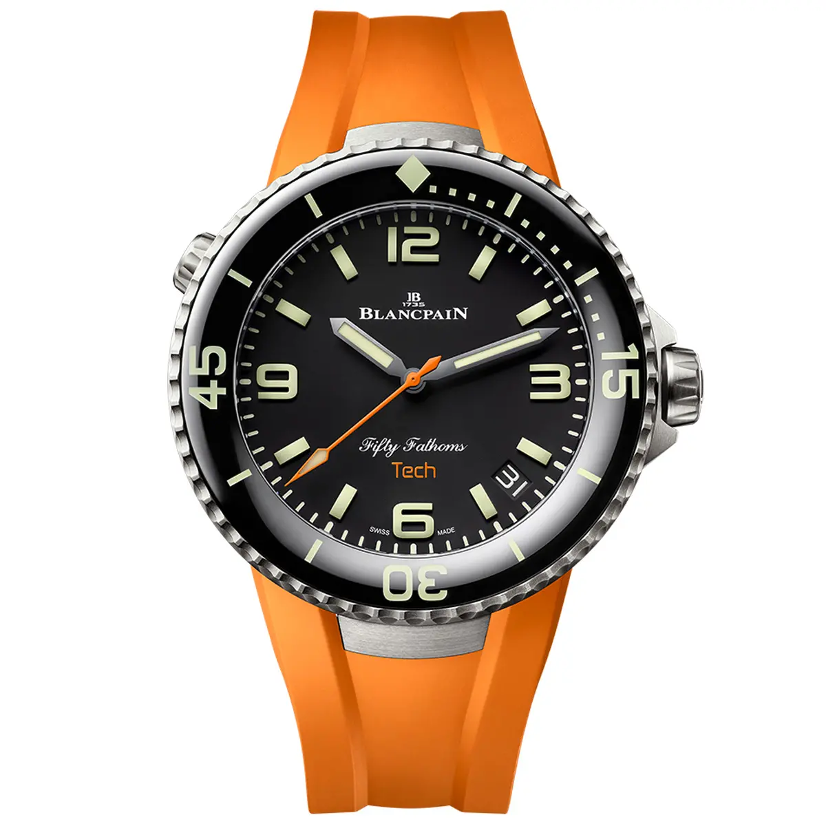 ブランパンのプロ仕様ダイバーズはラバーストラップ交換が数秒で完了