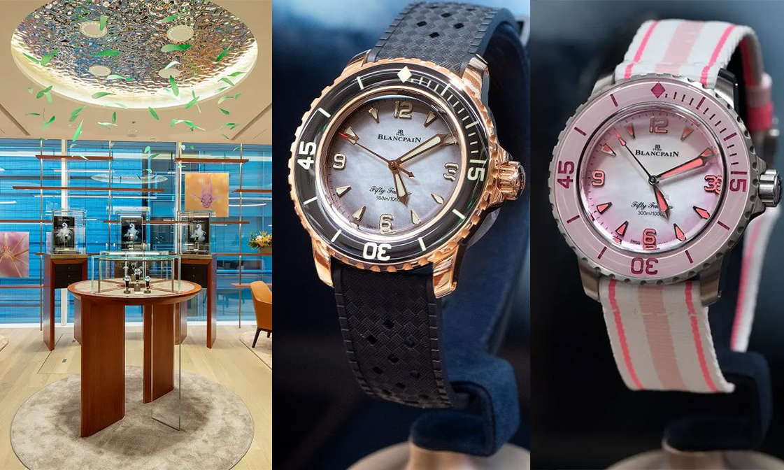 Blancpain ブランパン 時計用木製ボックス　取説、ショップバッグ付 Blancpain ブランパン 時計用木製ボックス 取説、ショップバッグ
