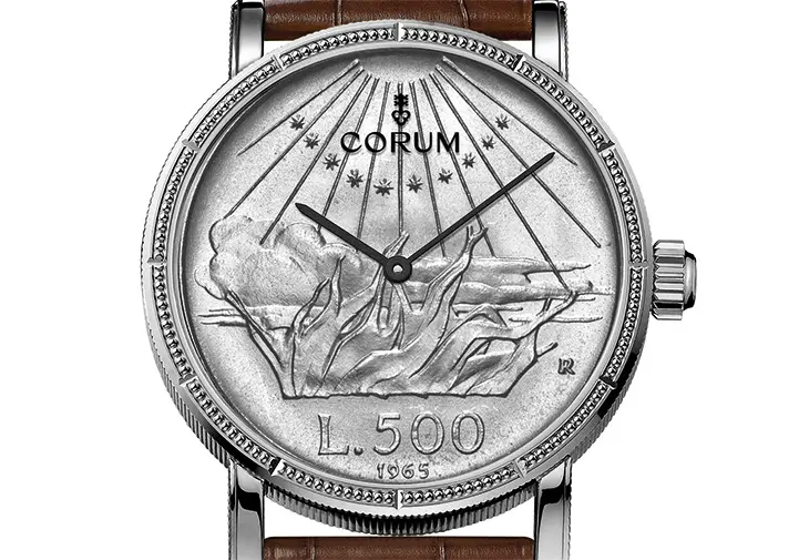 コインウォッチ 本物の銀貨を使用！「コインウオッチ」60周年を祝うコルムの限定