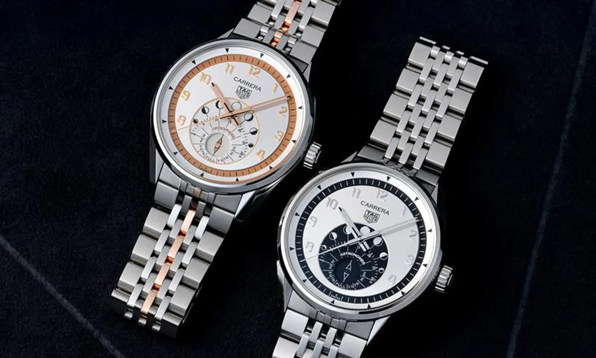 7つの月で正確なムーンフェイズを実現した「タグ・ホイヤー カレラ