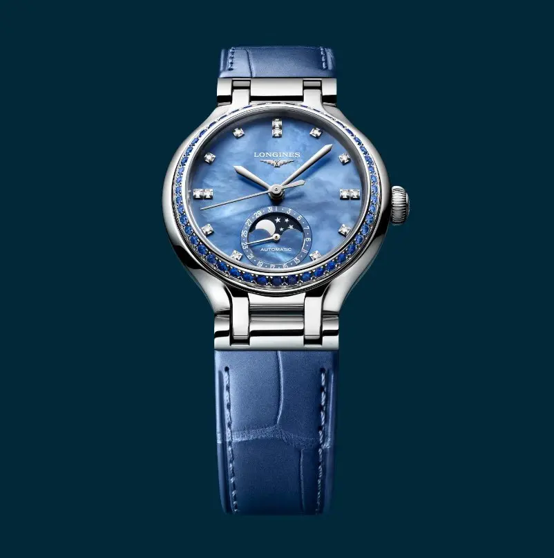 ロンジン LONGINES プリマルナ ムーンフェイズ L8.115.4.71.6 アイボリー SS ダイヤモンド 腕時計 レディース 電池式 101702601 ロンジン プリマルナ ムーンフェイズ 34.00mm L8.126.0.71.6｜ロンジン