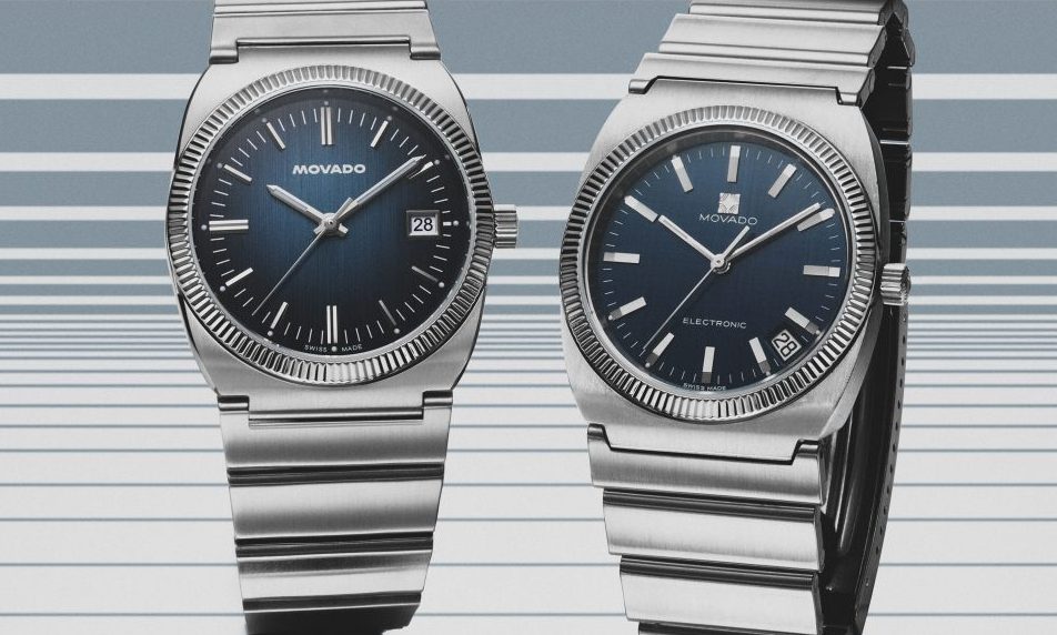 フルーテッドベゼルと一体型ブレスレットが奏でるレトロモダン