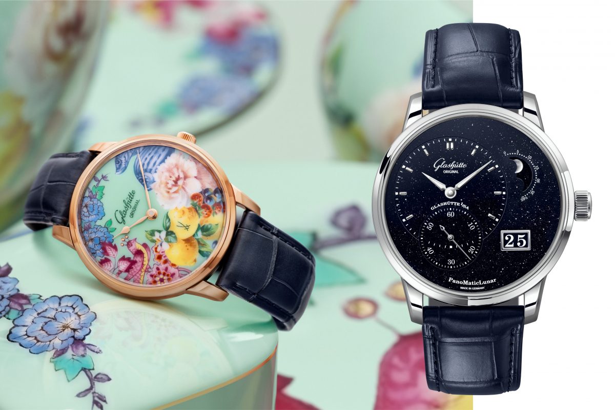 文字盤に個性アリ【グラスヒュッテ・オリジナル】アベンチュリンまたは