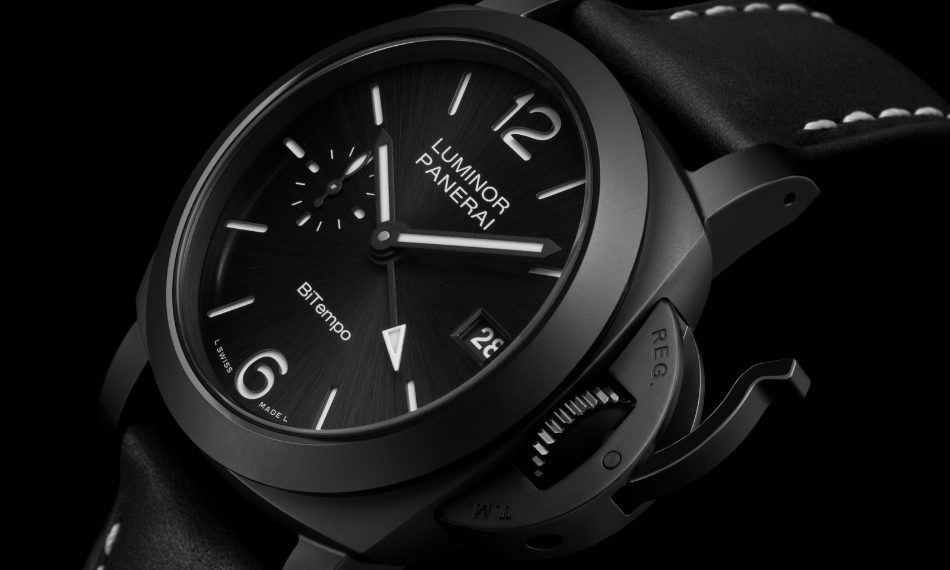 PANERAI ブラック ラバーベルト ボックス付き パネライ】40mmのルミノールケースにブラックセラミックを初採用した