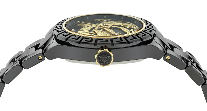 ヴェルサーチェ新作時計】艶やかな「黒」が魅力のセラミックケース