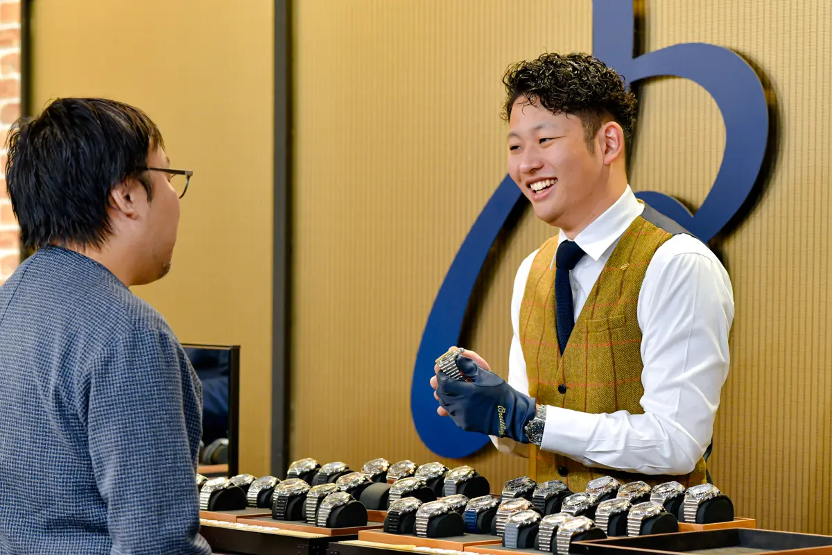 来場者にインタビュー〉終始ブライトリング談議に花が咲いていた大阪