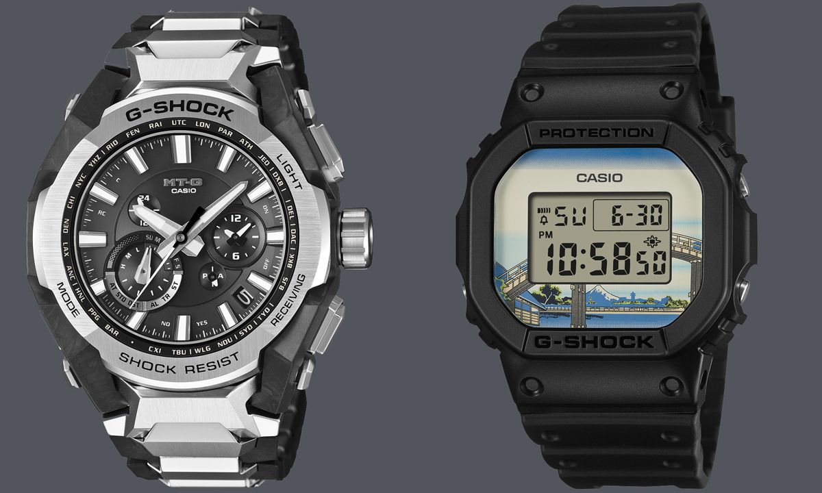 新作G-SHOCK〉AIデザインで機能美を極めた「MT-G」＆葛飾北斎の浮世絵