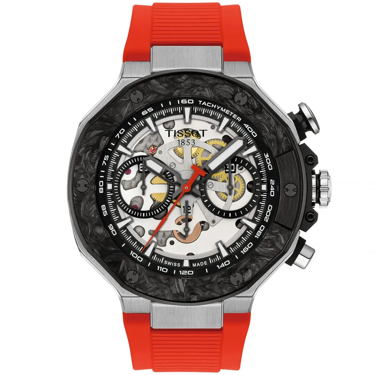 TISSOT ティソ T-レース クロノグラフ 電池切れ 割れ・傷あり モータースポーツのダイナミックな世界観を時計に表現【ティソ】「T