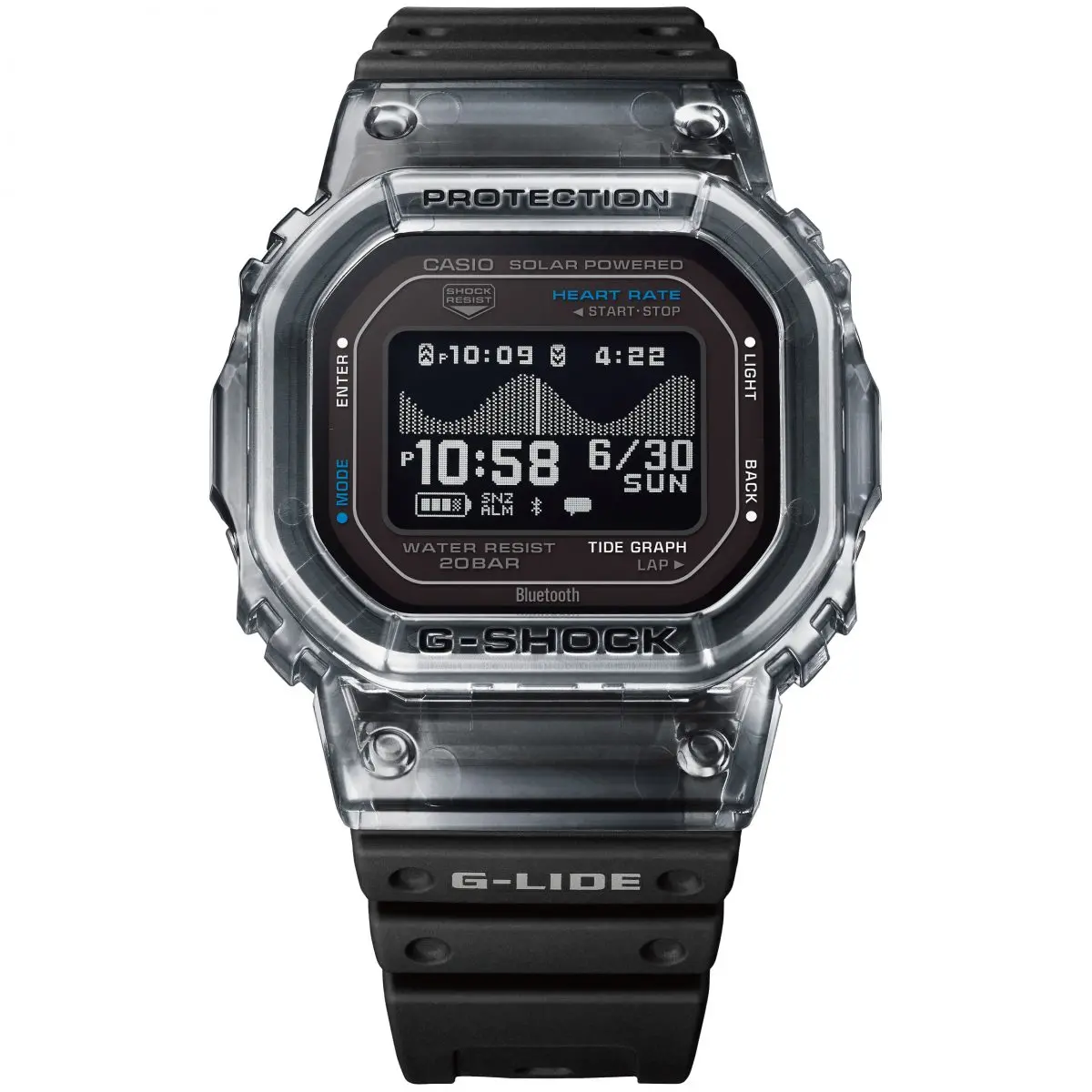 G-SHOCK】G-LIDE初の心拍計測搭載モデル「GBX-H5600」が5/15リリース
