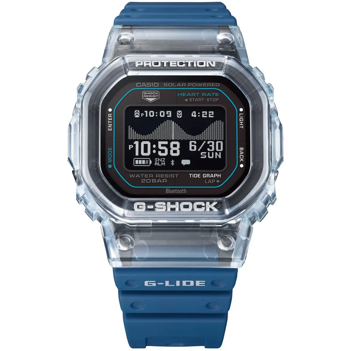 G-SHOCK】G-LIDE初の心拍計測搭載モデル「GBX-H5600」が5/15リリース